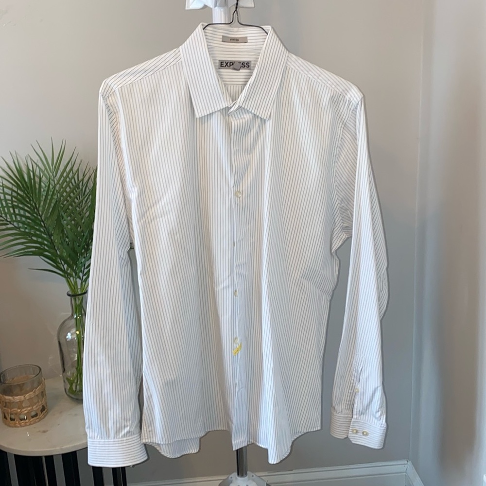 Mens Express button down dress shirt size XL/17